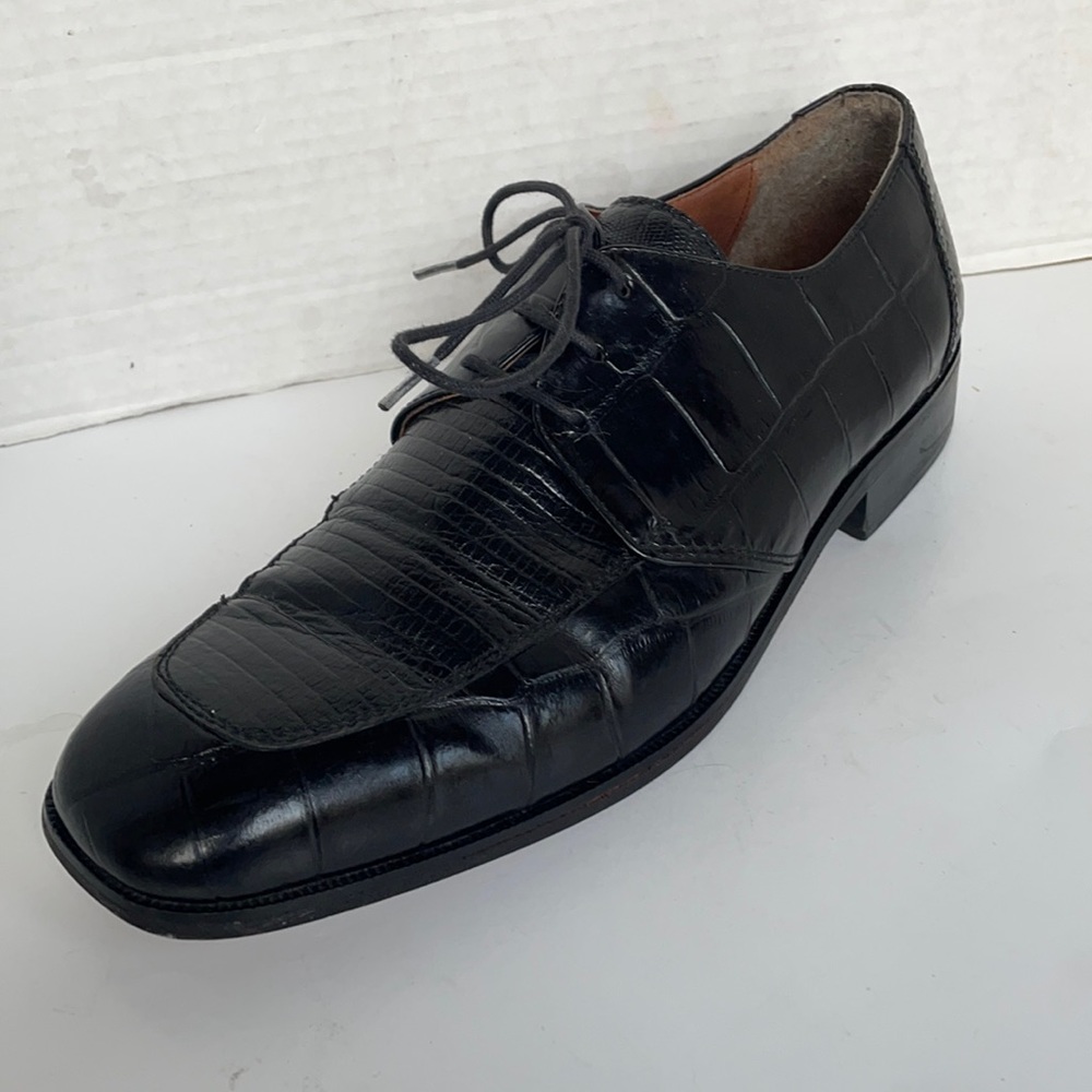 Fls Florsheim Shoes 9.5 M Black Oxfords